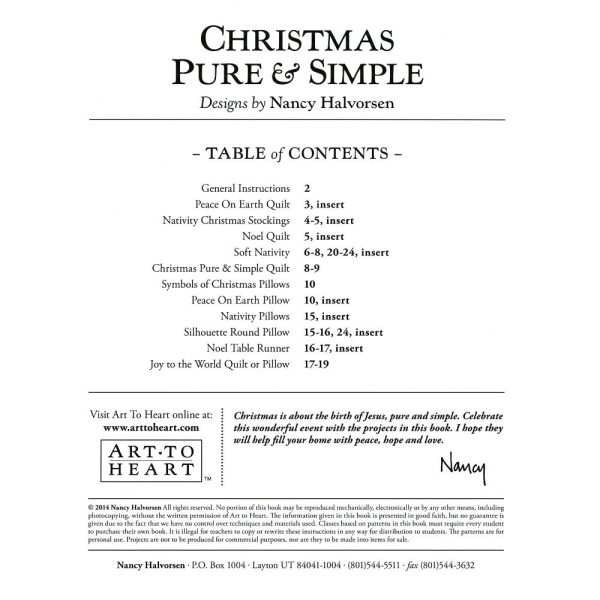 Christmas Pure & Simple Quilt Book, Art to Heart Cheap - Image 2