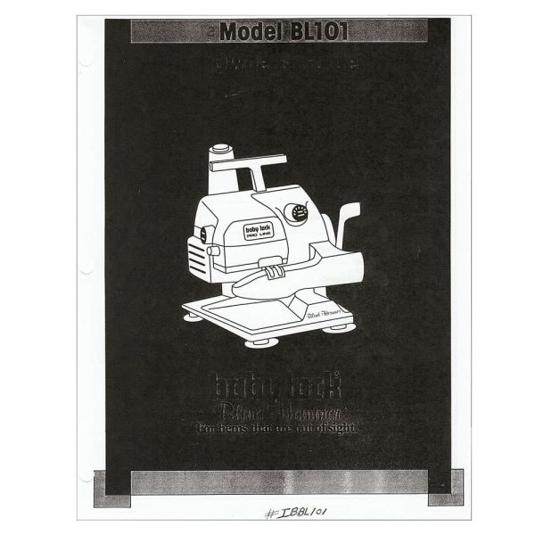Babylock BL101 Instruction Manual Online now