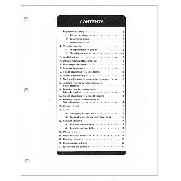 Babylock BL3-418 Instruction Manual Sale - Image 2