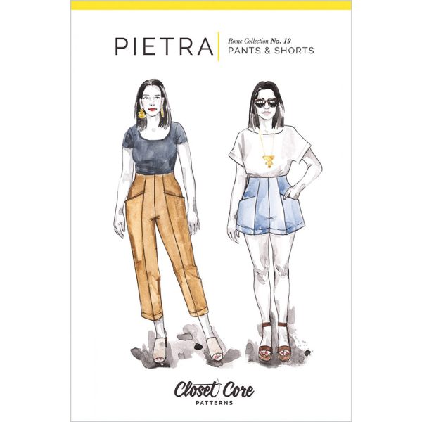 Pietra Pants & Shorts Pattern, Closet Core Patterns Hot on Sale