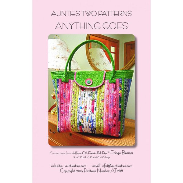 Anything Goes Bag Pattern, Aunties Two Patterns on Sale - Image 2