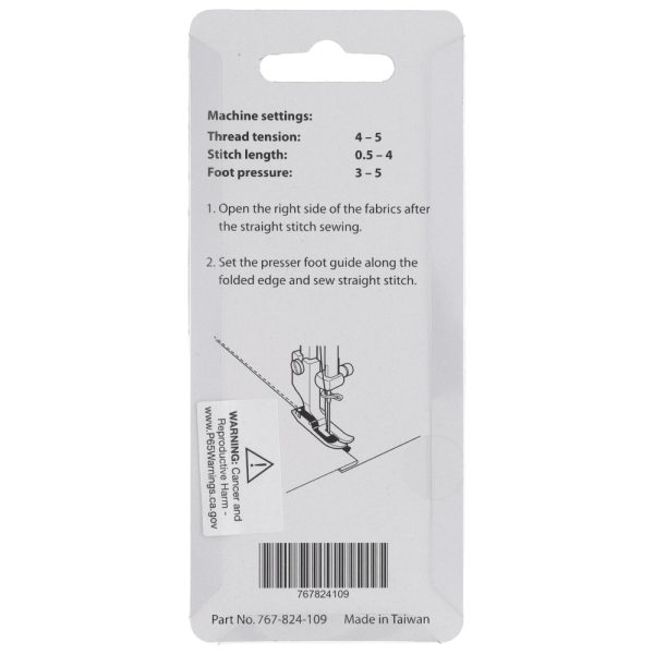 Stitch-In-Ditch Foot, High Shank, Janome #767824109 on Sale - Image 4