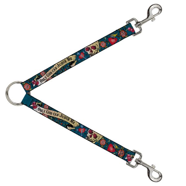 Dog Leash Splitter - Only God Can Judge Me Blue Supply