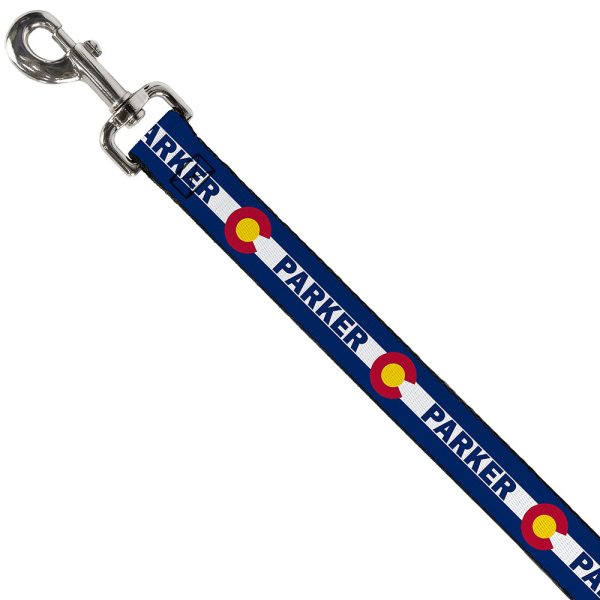 Dog Leash - Colorado PARKER Flag Blue White Red Yellow on Sale - Image 2