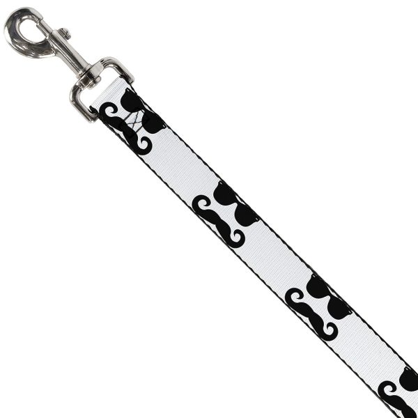 Dog Leash - Sunglasses & Mustache White Black Supply - Image 2